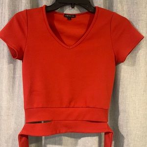 Dillards Crop Top that ties in the back